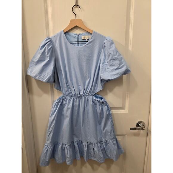 WAYF Puff Sleeve Side Cutout Mini Dress - Picture 2 of 7